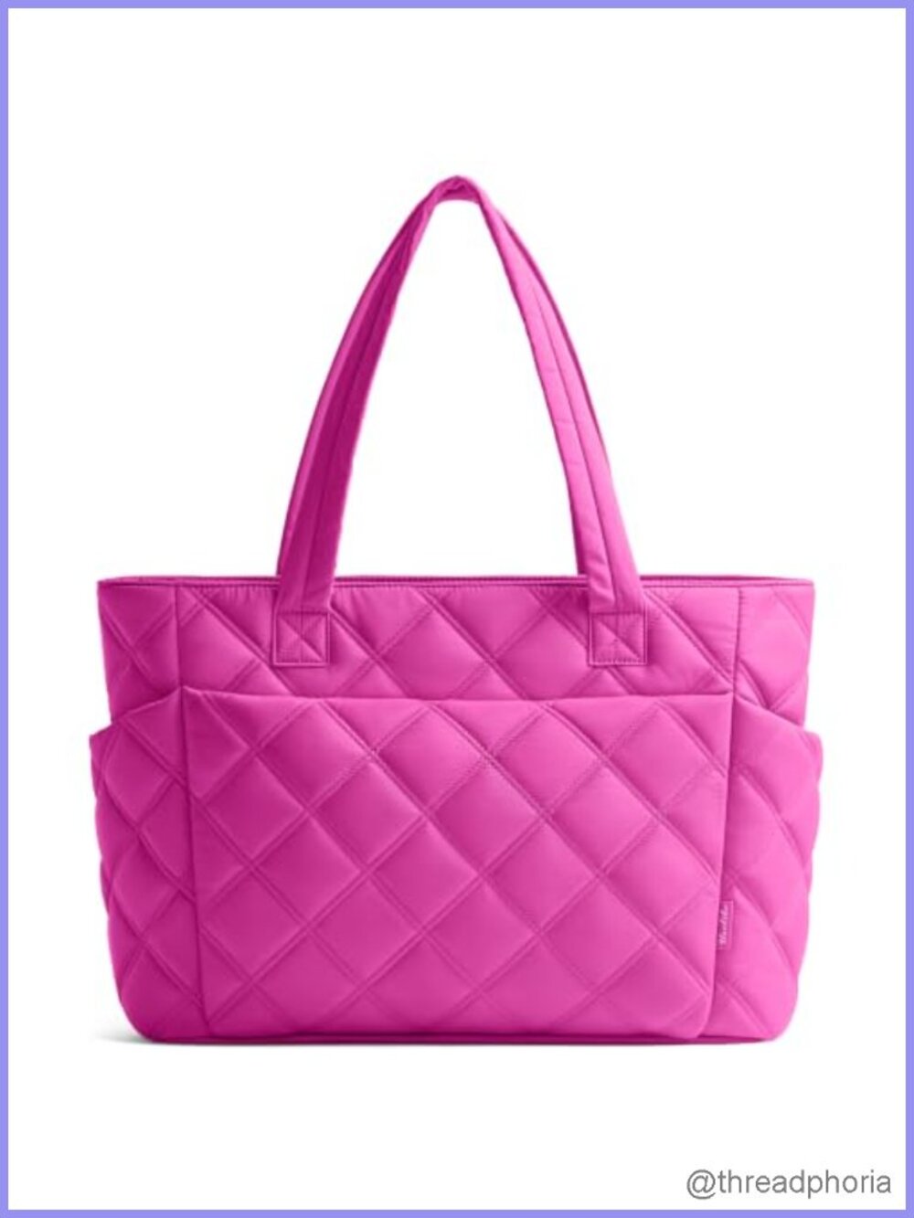 Quilted Puffer Tote Bag Lightweight Shoulder Bag